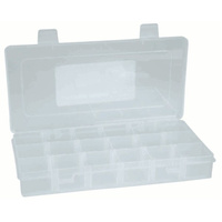 18 Compartment Storage Box consists three rows with removable dividers