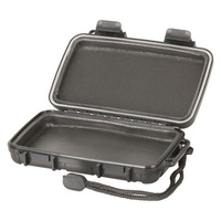 Black Waterproof ABS Plastic Case 182 x 120 x 42mm Including Smartphones