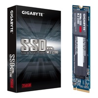 Gigabyte M.2 PCIe NVMe SSD 256GB V2 IOPS 2280 80mm 1.5M hrs MTBF HMB TRIM