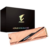 Gigabyte Aorus M.2 PCIe NVMe Gen4 SSD 500GB 3DNAND TLC 1.77Mil MTBF 5Yr Warranty
