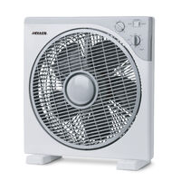 Heller 30cm Box Fan with 60-Minute Timer Rotating Louvers & Stable Base