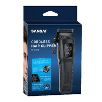 Sansai Professional Cordless Hair Clipper with LED Display & USB-C Charging