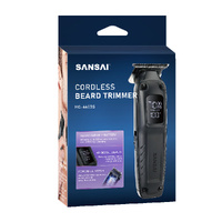 Sansai Professional Cordless Beard Trimmer with LED Display & USB-C Charging