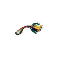 PK10 Alligator Clip Leads Assorted Colours