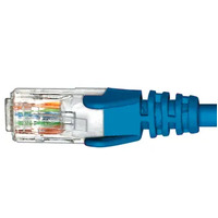 Hypertec 0.5m RJ45-RJ45 Cat5e 4 Pair PVC Unshielded Patch Lead Blue 