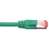 Hypertec CAT6A Shielded Cable 1mGreen 10GbE RJ45 Ethernet Network LAN 26AWG PVC 