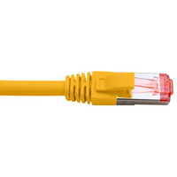 Hypertec CAT6A Shielded Cable 0.5m Yellow 10GbE RJ45 Ethernet Network LAN 26AWG