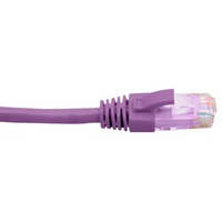 Hypertec RJ45 Cat6 0.5M 4 Pair PVC Unshielded Patch Lead Purple