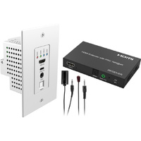 HDMI 2.0 USB-Cover cat6 Wall Plate Extender