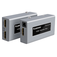 Flashview HDMI Extender transmits Over CAT6 (50m) 2 x 5VDC 1A power supply