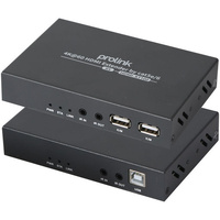 Prolink 4K60 HDMI KVM Extender Kit Over CAT6 100m USB IR HDMI 2.0 HDCP 2.2
