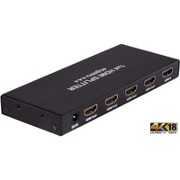 18GBPS 4 WAY HDMI SPLITTER  1 IN 4 OUT SLIM HDMI 2.0