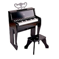 Hape Learn with Lights Mini Piano Stool Kids -Childrens Musical Toy 3y+ Black