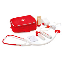 Hape HE3010 Doctor on Call Kids-Medical Pretend Play Wooden Toy Kit Set 3y+