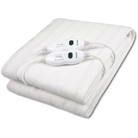 HELLER Queen Fitted Electric Blanket Dual Controllers 3 Heat Settings