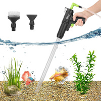 Hygger HG-036-12MM Aquarium Vacuum Gravel Cleaner Upgrade Siphon Design Black