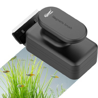 Hygger Aquarium Magnetic Glass Cleaner Humanized Handle Design Stainless Steel-M