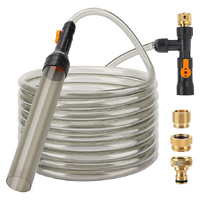 Hygger HG-966-33FT-BRASS Bucket-Free Fish Aquarium Brass Water Changer