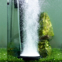 Hygger 4 Inch Aquarium Air Stone Quiet Fine Bubble Oxygen Diffuser Black