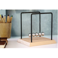 Geek Culture 18cm Newton's Cradle Stainless Steel Frame & 5 Balls Science Toy