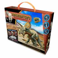 Heebie Jeebies Triceratops Skeleton 10 Pieces Palaeontology Kit Age 5 Plus