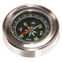 Heebie jeebies 2.5inch Diameter Pocket Compass Stainless Steel