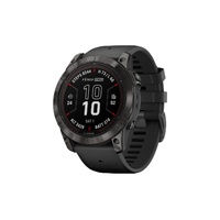 Garmin Fenix 7X Pro Sapphire Solar Smart Sports Watch (Carbon Grey DLC Titanium with Black Band)