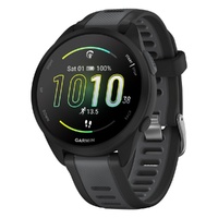 Garmin Forerunner 165 Smart Sports Watch (Black with Slate Grey Band)