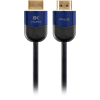 Pro2 1M 8K60 4K120 48Gbps HDMI Molded Black PVC Cable