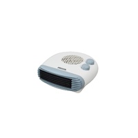 Heller HLPH6 2400W Low Profile Compact Personal Indoor Fan Heater 27x26cm White