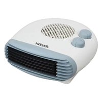 Heller HLPH6 2000W Low Profile Compact Personal Indoor Fan Heater 27x26cm White