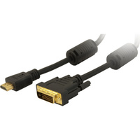 Pro.2 1m HDMI-A to DVI-D Dual Link Cable Ferrite Beads Gold Plated Copper Lead