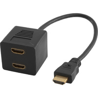 HDMI Plug To 2X Sockets-0.3M Lead PRO2 Splitter
