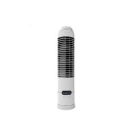 HELLER 40cm White Mini Tower Fan 3 Speed Oscillating with Timer 25W