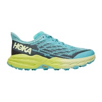 Hoka One One Women's Speedgoat 5 Running Shoes (Coastal Shade/Green Glow, Size 9 US)