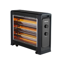 2400W Quartz Radiant Heater 2400W Black (Fan Assisted)