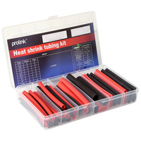Prolink 47 Piece Dual Wall Adhesive Heat Shrink Tubing Kit 3-1 Black N Red