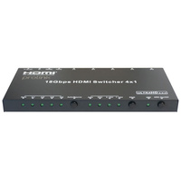 Prolink 4x1 HDMI 2.0 Switch 4K60 18Gbps with ARC Optical Audio & IR Remote