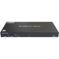 Prolink 2x1 HDMI 2.1 Switch 8K60 48Gbps with Toslink Audio Extraction & RS232