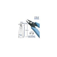 Micro Nippers 125mm Xuron Blade by pass Shear Cutting Xuro Rubber Grip