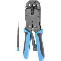 HANLONG HT2008BR Pro Modular 8P8C Plug Ratchet Crimping Stripping & Cutting Tool