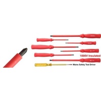 Insulated Screwdriver Kit 1,000 V Contains 4 blade type 3 Philips type drivers