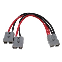 HULK HU6962 Anderson to 2x Anderson Parallel Cable 300mm Solar Power Lead 50A