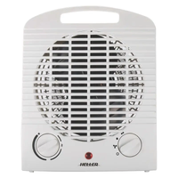 HELLER 2000W Upright Portable Electric Fan Heater with Adjustable Thermostat