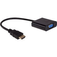 PRO2 HDMI To VGA  Adapter Lead Video Stereo Audio Converter Plug and Play
