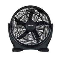 Heller 50cm High Velocity Cooler Floor Desk Circulator 3 Speed Cooling Fan Black