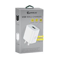 Sansai HW-2277-W 1.0A USB Wall charger White for Mobile Phone Table Lamps & Toy 