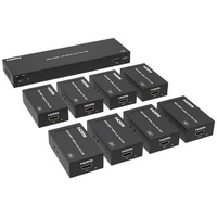 Prolink HDMI Extender 1x8 Over CAT6 4K60 60m PoC EDID 18Gbps Splitter Kit