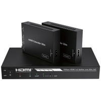 Prolink HDMI Extender 1x2 Over CAT6 4K60 35m IR PoC Audio Extraction 18Gbps