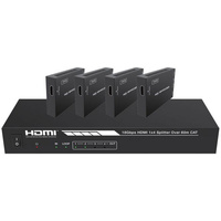 Prolink HDMI Extender 1x4 Over CAT6 4K60 35m IR PoC Audio Extraction 18Gbps